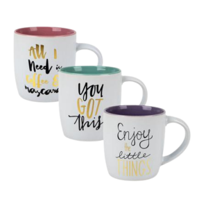 Mug Daily Tubby Grey Gold 350ml