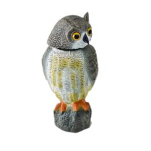 Orn Animal Pl Owl Wind Action 40Cm