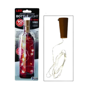 Orn Light String 10 Bulb With Cork (Battery Operated)