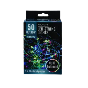 Vibrant 50 Bulb Outdoor String Lights