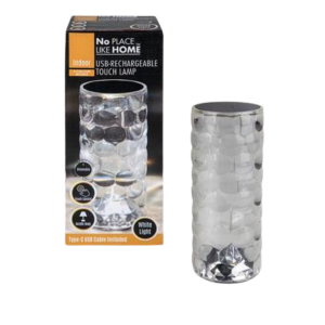 Ornament Light Touch Rechargeable Lamp Acrylic 8x9cm