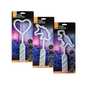 Orn Light Neon Wand Asstd 27Cm (Battery Operated)