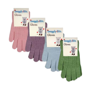 Snuggly-Bits Ladies Winter Knit Gloves