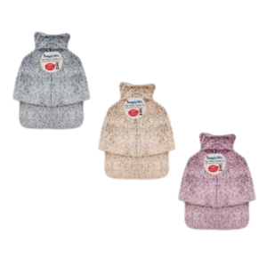 Hot Water Bottle with Plush Feet Cover