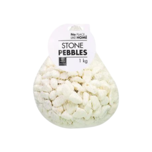 Premium White Stone Pebbles - 1kg