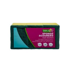 Scourer Foam Green Pad 3Pc Yellow