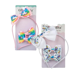 Hair Alice Band Bows and Clips Unicorn