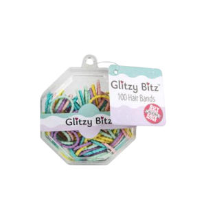Hair Band Set Pastel Asstd 100Pce
