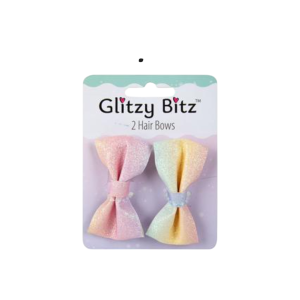 Hair Bow Shimmer 2Pc