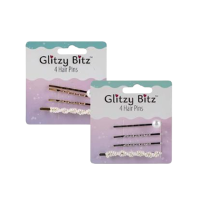 Hair Clips Fashion Pins Asstd 4Pce