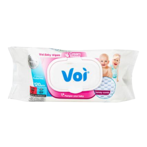 Voi Wet Wipes 120Pc 16X19Cm Honeycomb
