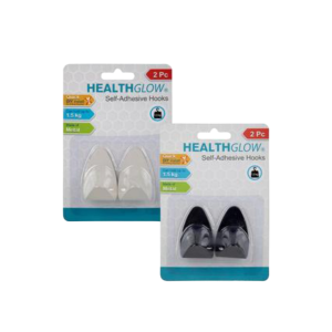 Hook Self Adhesive Metal 2Pc Half Oval