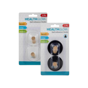 Hook Self Adhesive Bamboo 2Pc Round