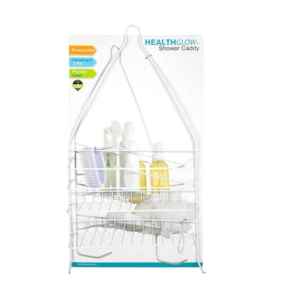 Shower Caddy Metal Plastic Coated 48Cm