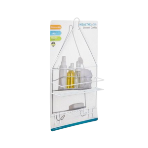 Shower Caddy Metal Plastic Coated 45X25Cm