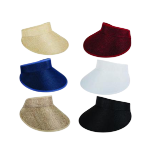 Hat Ladies Visor Style Asstd 24X16Cm