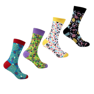 Socks Unisex Colour Patterns Asstd