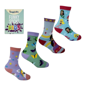 Socks Kids Girls Size 4-7 15Cm