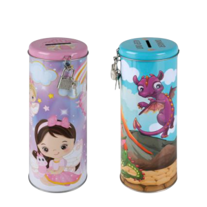 Money-bank tin asstd 20.5x7.5cm