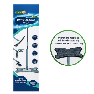 Mop Microfibre Twist Action 1.23m Handle