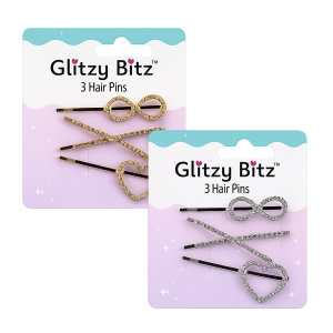 Hair Clips Fashion Pins Asstd 3Pce