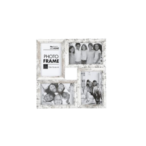Picture Frame Collage Wood 4 Hole Stresd
