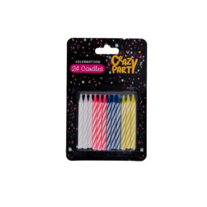 Candle Birthday Plain 24Pce