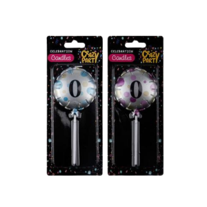 Candle Birthday Balloon Round Asstd 0