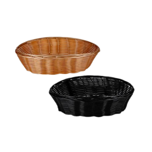 Woven Plastic Basket 26x15x8cm