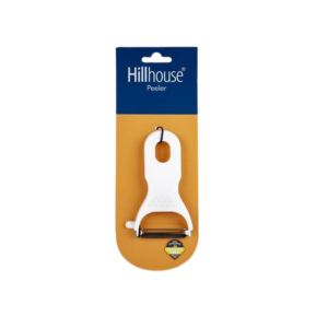 Peeler – Y Shape, White Plastic Handle with Metal Blade (Hillhouse)