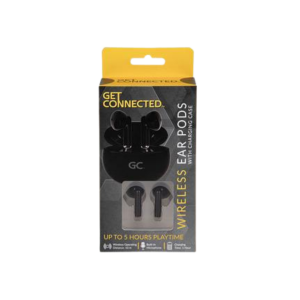 Wireless Ear Pods With Charge Case Black