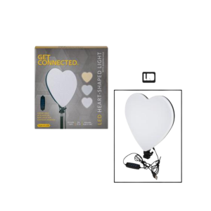 Mobile Heart Light 22Cm White