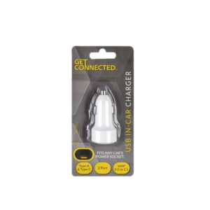 Usb in-car charger a + c ports 2.1a
