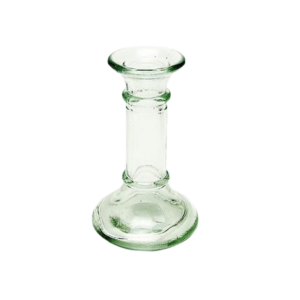 Candle Holder Glass 13Cm Clear