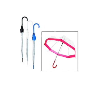 Umbrella Dome Shaped 8 Rib Assorted 80cm Diameter