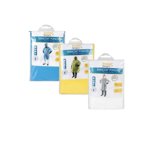 Raincoat poncho adult 117x97cm vinyl