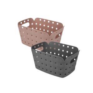 Basket Plastic Square Pattern 25x17x11cm