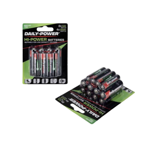 Batteries Hi-Power Aa / R6Px8 + Aaa /R03Px4