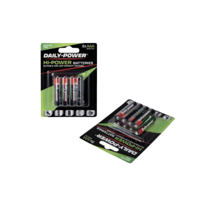 Batteries Hi-Power Size Aaa / R03P 8Pce