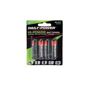 Batteries Hi-Power Size Aa / R6P 4Pce