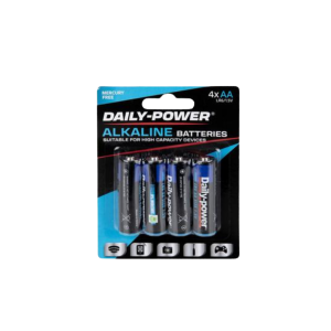 Batteries Alkaline Size Aa / Lr6 4Pce