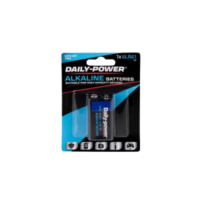 Batteries Alkaline Size 9Volt / 6Lr61 1Pce