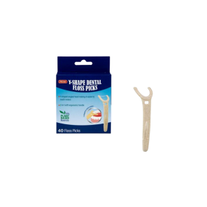 Tooth Dental Floss Y Shaped Picks 40Pc