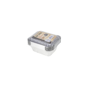 Baking-pan aluminium-foil 6pc 14x12x4cm with lid