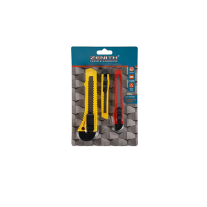 Knife 18+9mm snapoff-blade 3pce blister