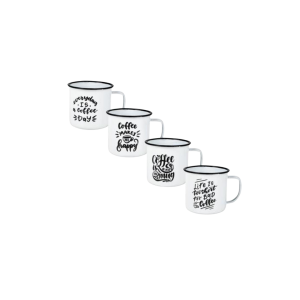Mug Enamel 8cm With Sayings