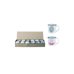 Mug Enamel 6cm With Sayings