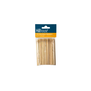 Skewers Bamboo 10cm 100pce 3mm Hillhouse