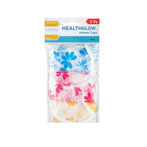 Shower Cap Pvc Asstd 3Pce