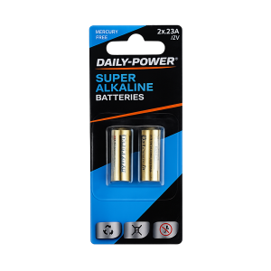 Batteries alkaline 23a(12v) / lr08 2pce
